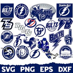 Tampa Bay Lightning SVG, Tampa Bay Lightning Bundle, Tampa Bay Lightnings logo, NHL Bundle, NHL Logo, NHL ,SVG, PNG, EPS