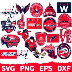 Washington Capitals SVG, Washington Capitals Bundle,Washington Capitals logo, NHL Bundle, NHL Logo, NHL ,SVG, PNG, EPS