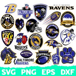 Baltimore Ravens Football Team Svg, Baltimore Ravens Svg, Baltimore Ravens Svg, Clipart Bundle, N F L teams, NFL Teams