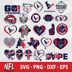 Bundle Houston Texans SVG, Houston Texans SVG, NFL SVG, Sport SVG.