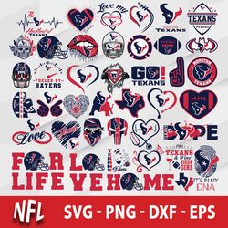 Houston Texans SVG Bundle, Houston Texans SVG, NFL SVG, PNG DXF EPS File