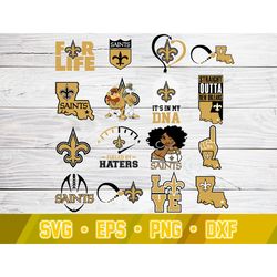 New Orleans Saints svg bundle , New Orleans Saints svg dxf eps png , N F L Teams svg , digital download