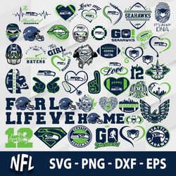Bundle Seattle Seahawks SVG, Seattle Seahawks SVG, NFL SVG, Sport SVG