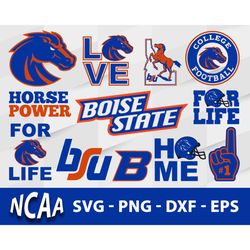 Boise State Broncos Svg Bundle, Boise State Broncos Svg, Sport Svg, Ncaa Svg, Png, Dxf, Eps Digital file.