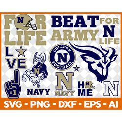 Navy Midshipmen Svg, Navy Midshipmen Logo, NCAA Svg, Sport Svg, Png Dxf Eps File, Navy Midshipmen Png