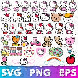 Hello Kitty SVG, Hello Kitty PNG Transparent, Hello Kitty SVG Cricut, Hello Kitty Characters PNG, Sanrio SVG