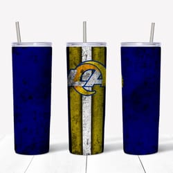 Los Angeles Rams Grunge Tumbler wrap, Sport tumbler, Straight Design 20oz Skinny Tumbler, PNG File Download