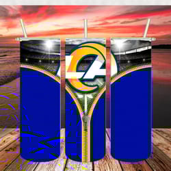 Los Angeles Rams Zipper Tumbler wrap, Sport tumbler, Straight Design 20oz Skinny Tumbler, PNG File Download