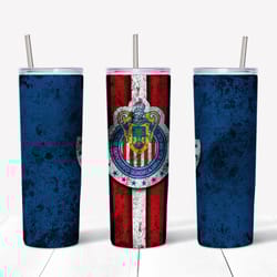 C.D. Guadalajara Tumbler PNG, Sports Tumbler Design, Straight Design 20oz Skinny Tumbler, Instant download