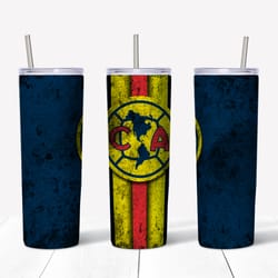 Club America Tumbler PNG, Sports Tumbler Design, Straight Design 20oz Skinny Tumbler, Instant download