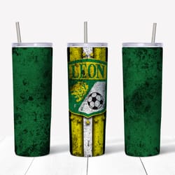 Club Leon Tumbler PNG, Sports Tumbler Design, Straight Design 20oz Skinny Tumbler, Instant download