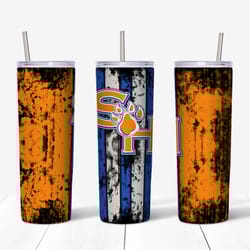 Sam Houston Grunge Tumbler PNG, Sports Tumbler Design, Straight Design 20oz Skinny Tumbler, Instant download(2)