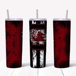 SC Gamecocks Tumbler PNG, Sports Tumbler Design, Straight Design 20oz Skinny Tumbler, Instant download