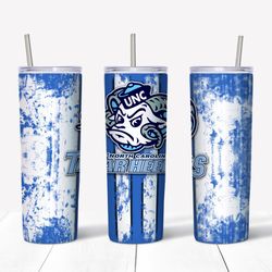 UNC Tar Heels Tumbler PNG, Sports Tumbler Design, Straight Design 20oz Skinny Tumbler, Instant download(2)