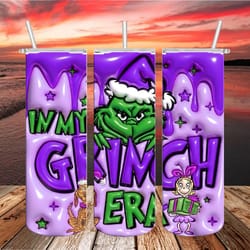 Grinch Christmas Tumbler Png, 3D Grinch Tumbler Png, Grinch Tumbler Png, Design 20oz Tumbler PNG, Instant download-7