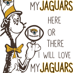 I Will Love My Jaguars Here Or There, I Will Love My Jaguars Everywhere Svg, Dr Seuss Svg, Sport Svg, Digital download
