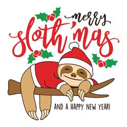 Sloth Christmas Svg, Design Christmas Svg, Christmas Svg Files, Logo Christmas Svg, Instant download