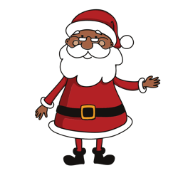 Black Santa Claus Christmas Svg, Christmas Santa Svg, Santa Svg, Christmas tree Svg, Christmas Svg, Digital download-2