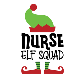 Nurse Elf squad Svg, Funny Christmas Svg, Merry Christmas Svg, Christmas Svg, Holiday Svg, Digital download