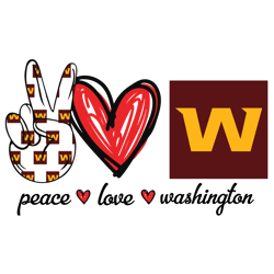 Peace love Washington Svg, Washington Football Svg, Sport Svg, Football Teams Svg, NFL Teams Svg, NFL Svg, Cut file