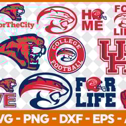 For The City Bundle Svg, For The City Logo Svg, NCAA Svg, Football svg, Sport Svg, File Cut Digital Download