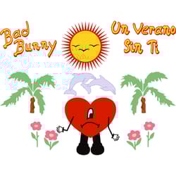 bad bunny svg, un verano sin ti svg, bad bunny svg file, bad bunny designs, digital download-1