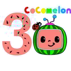 cocomelon numbers 3 svg, cocomelon svg, cocomelon characters svg, cocomelon cricut svg, disney svg, instant download