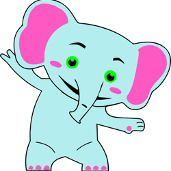 elephant cocomelon svg, cocomelon svg, cocomelon characters svg, cocomelon cricut svg, disney svg, instant download