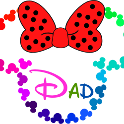 mickey small color red dad svg, mickey minine svg, mickey heat svg, disney svg, disney family vacation png, cut file(1)