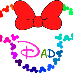 mickey small color red dad svg, mickey minine svg, mickey heat svg, disney svg, disney family vacation png, cut file(2)
