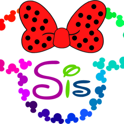 mickey small color red sis svg, mickey minine svg, mickey heat svg, disney svg, disney family vacation png, cut file(1)