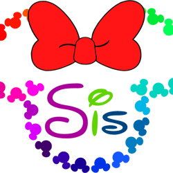 mickey small color red sis svg, mickey minine svg, mickey heat svg, disney svg, disney family vacation png, cut file(2)