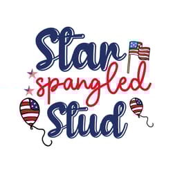 Star Spangled Stud Svg, 4th of July Svg, Happy 4th Of July Svg, Independence Day Svg, Digital download-1