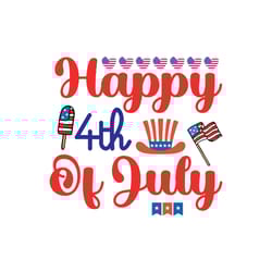 Happy 4th Of July Svg, 4th of July Svg, Independence Day Svg, Happy 4th Of July Svg file, Digital download