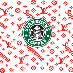 fashion coffe supreme svg, starbucks wrap luxury svg, starbucks wrap svg, starbucks svg files, digital download-1