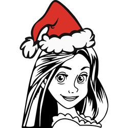 disney princess christmas clipart, princesses christmas svg, disney princess svg, disney svg, digital download-1