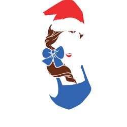 belle, disney princess christmas clipart, princesses christmas svg, disney princess svg, disney svg, digital download-1