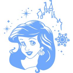 disney princess christmas clipart, princesses christmas svg, disney princess svg, disney svg, digital download-8