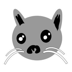 cat face svg, halloween nightmare svg, christmas svg, artboard nightmare svg, digital download