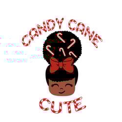 candy cane cute svg, black girl christmas svg, afro woman christmas svg, digital download