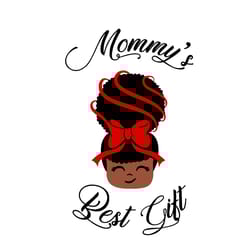 mommy best gift svg, black girl christmas svg, afro woman christmas svg, digital download
