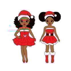 black girl christmas svg-black girl svg-black woman svg-afro woman christmas svg-digital download-1
