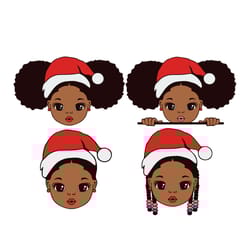 black girl christmas svg-black girl svg-black woman svg-afro woman christmas svg-digital download-6