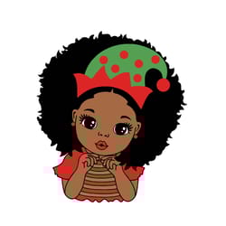 black girl christmas svg-black girl svg-black woman svg-afro woman christmas svg-digital download-9