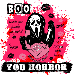 boo you horror svg, ghostface svg, scream svg, scream face svg, halloween svg, digital download
