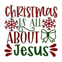 christmas is all about jesus svg, christmas svg, christmas svg design, digital download-1