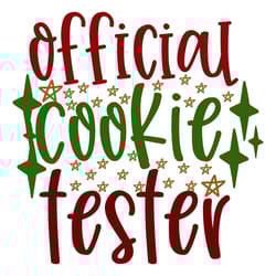 official cookie tester svg, christmas svg, merry christmas logo svg, christmas svg design, digital download