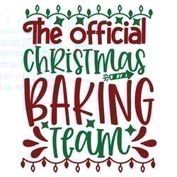 the official christmas baking team svg, christmas svg, christmas svg design, digital download