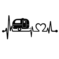 camper heartbeat svg, camping svg, camper svg, camping love svg, camping vans svg, digital download