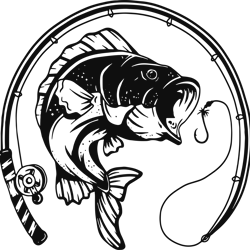 bass fishing, fish pole icon svg, camping svg, camper svg, camping love svg, instant download